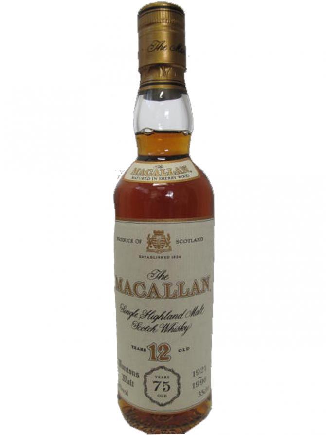 Macallan 12-year-old  Muntons Malt