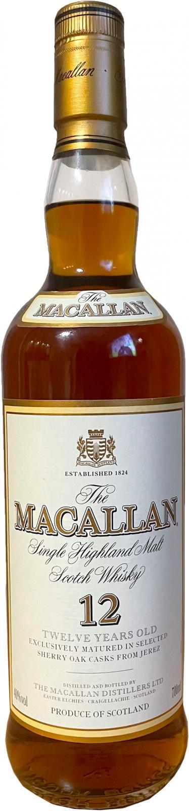 Macallan 12-year-old  Old Bottle Shape