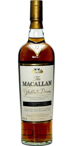 Macallan 12-year-old  Ghillie's Dram