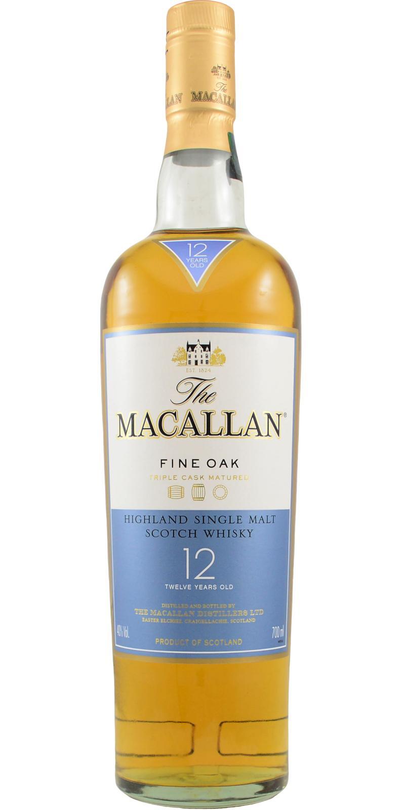 Macallan 12-year-old  Fine Oak - Triple Cask Matured