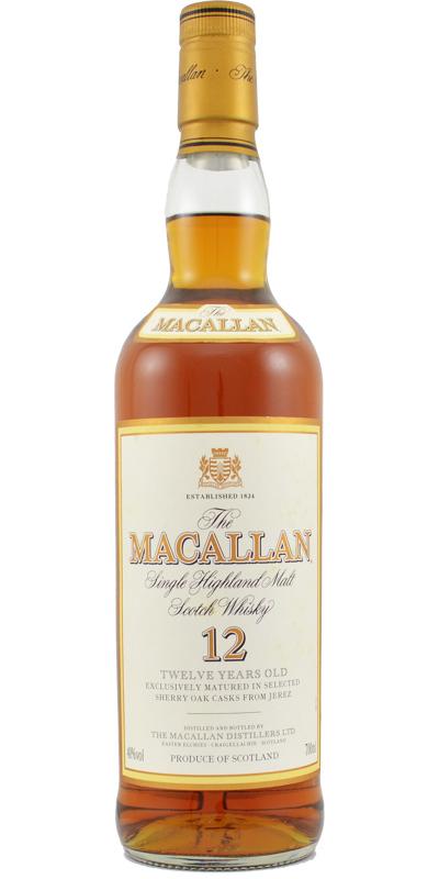 Macallan 12-year-old  Old Bottle Shape