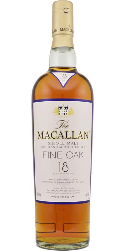 Macallan 18-year-old  Fine Oak