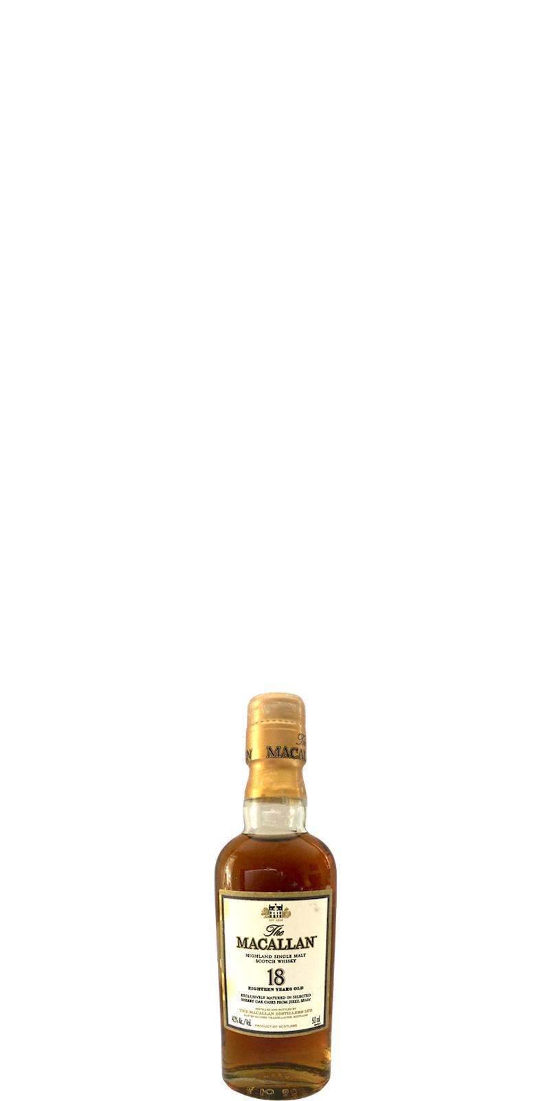 Macallan 18-year-old  Sherry Cask