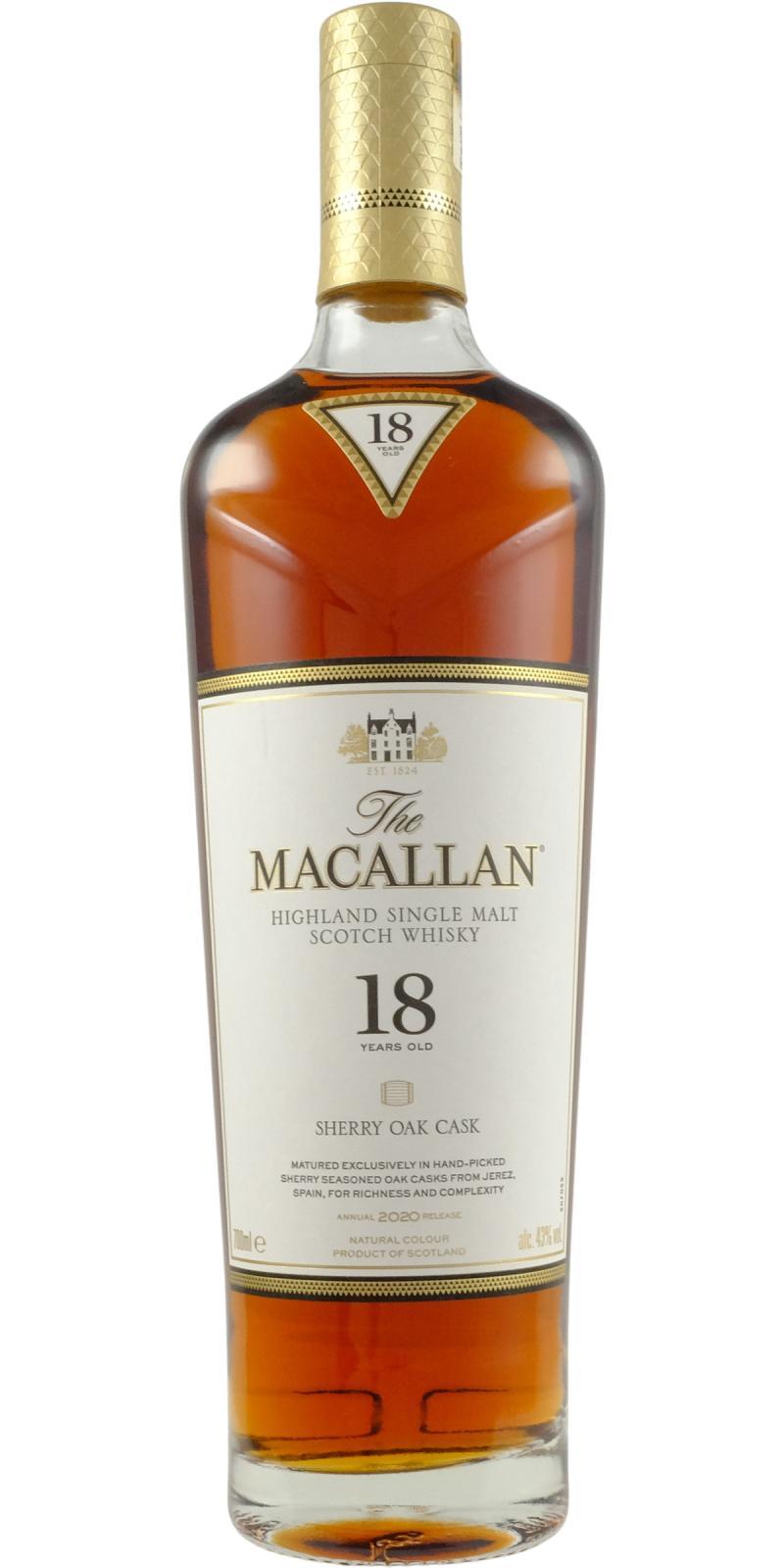 Macallan 18-year-old  Sherry Cask