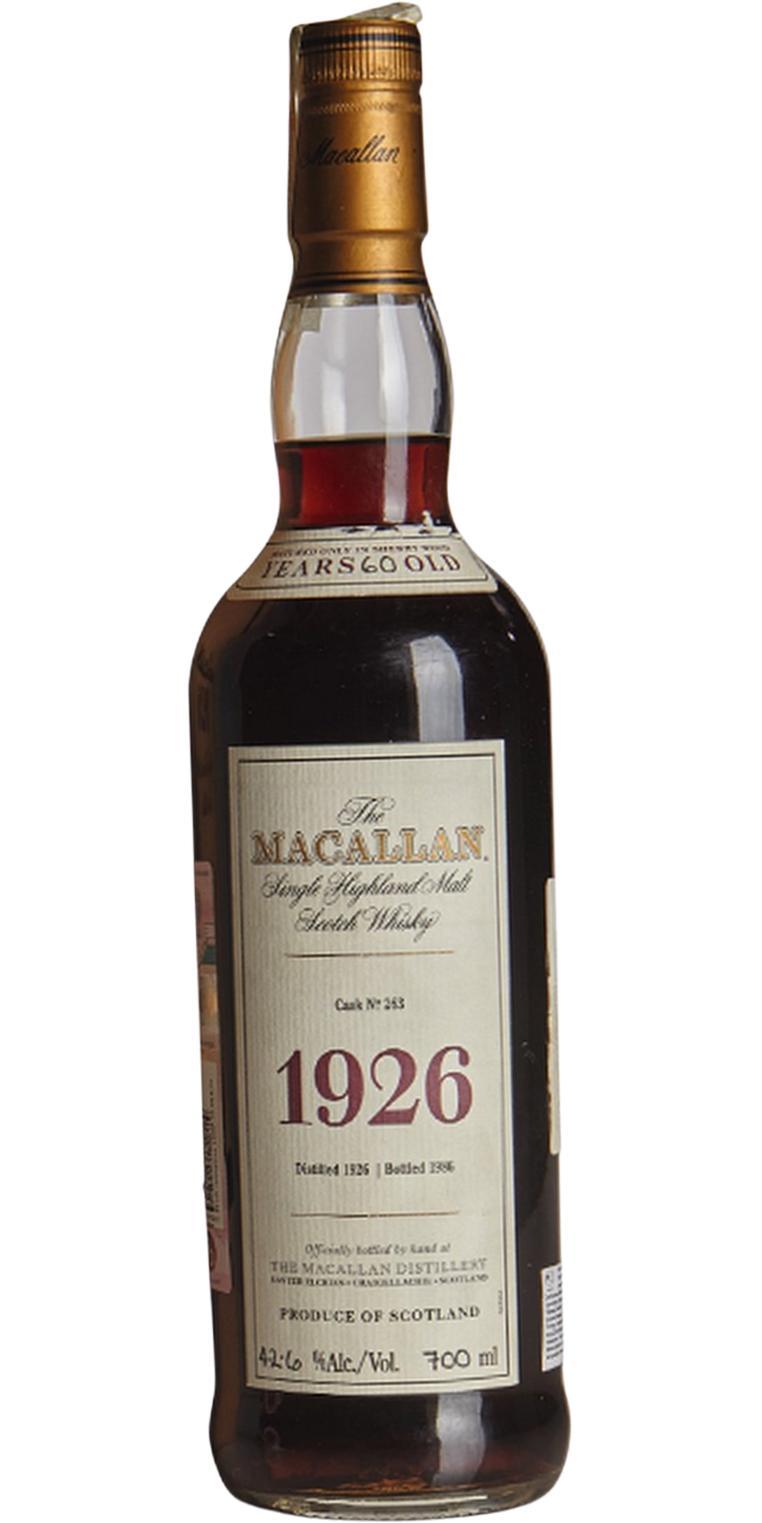 Macallan 1926  Fine & Rare