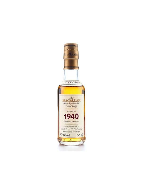 Macallan 1940  Fine & Rare - Miniature