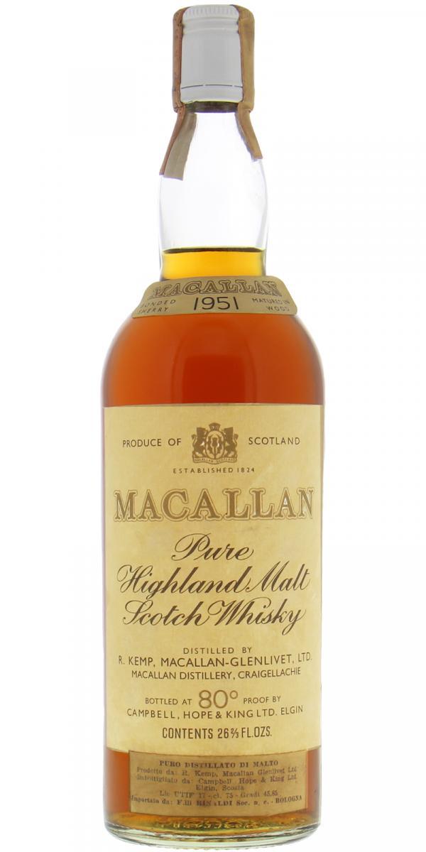 Macallan 1951  Rinaldi Import