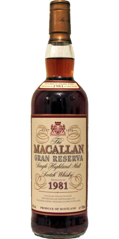 Macallan 1981  Gran Reserva