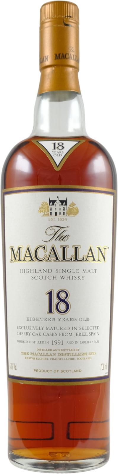 Macallan 1991  Sherry Oak