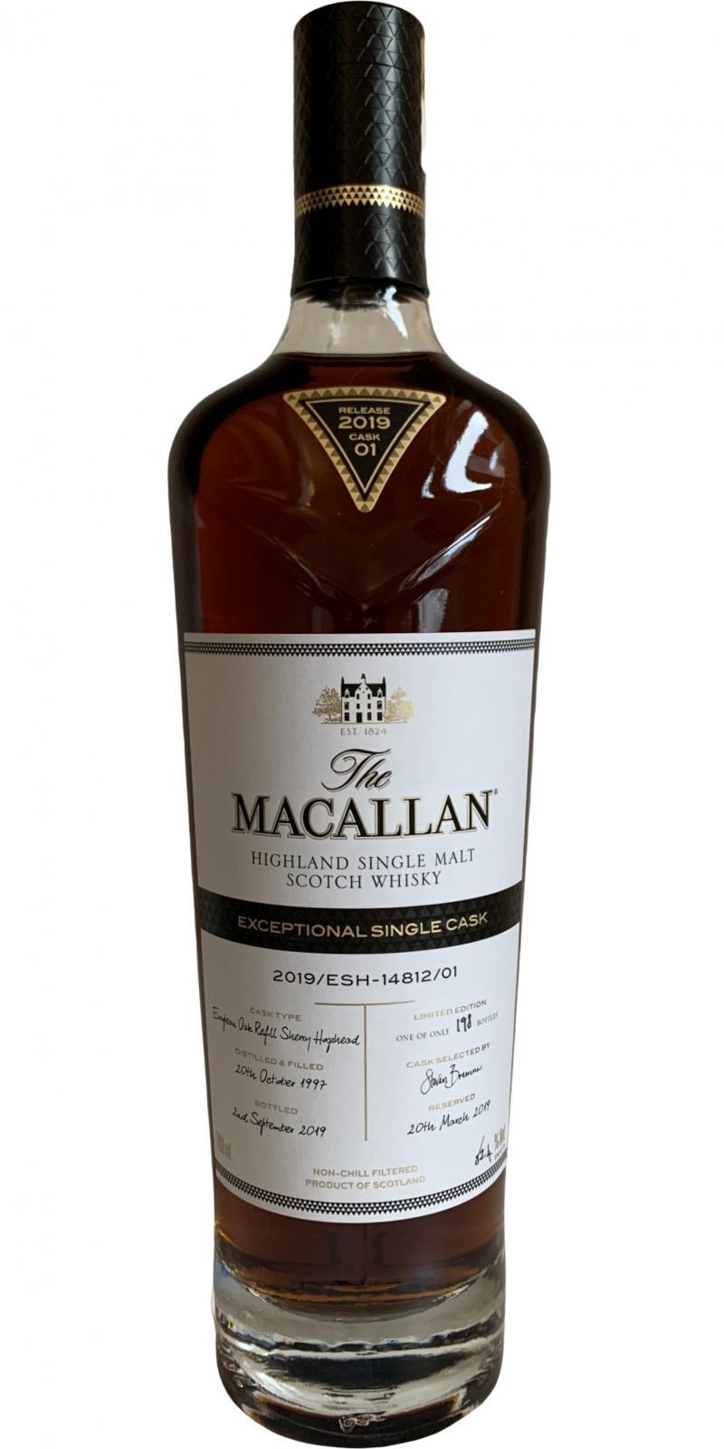 Macallan 2019/ESH–14812/01  Exceptional Single Cask