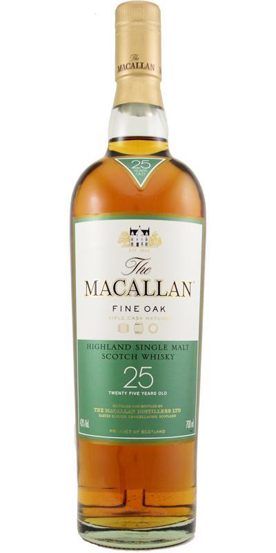 Macallan 25-year-old  Fine Oak
