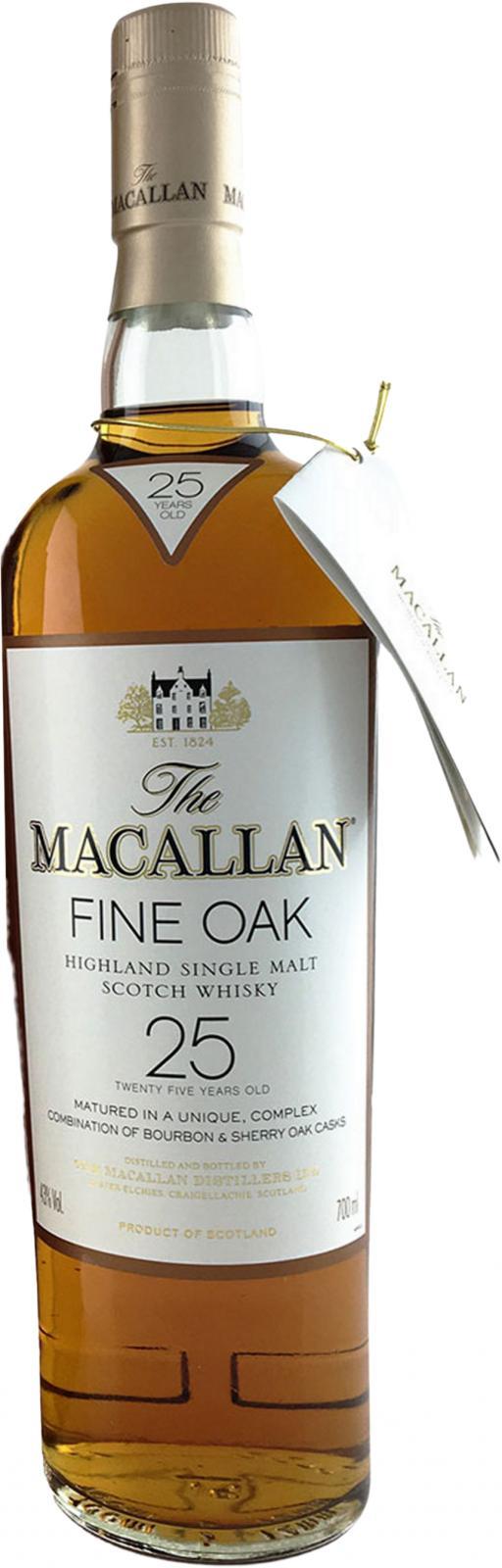 Macallan 25-year-old  Fine Oak