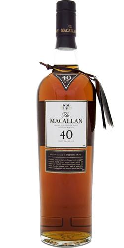 Macallan 40-year-old  Duty Free Only