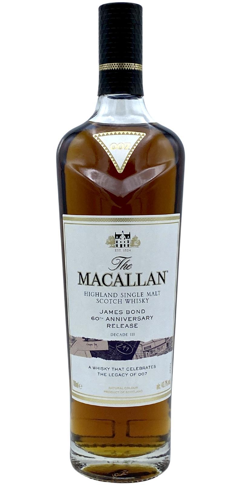 Macallan Decade III  James Bond 60th Anniversary Release