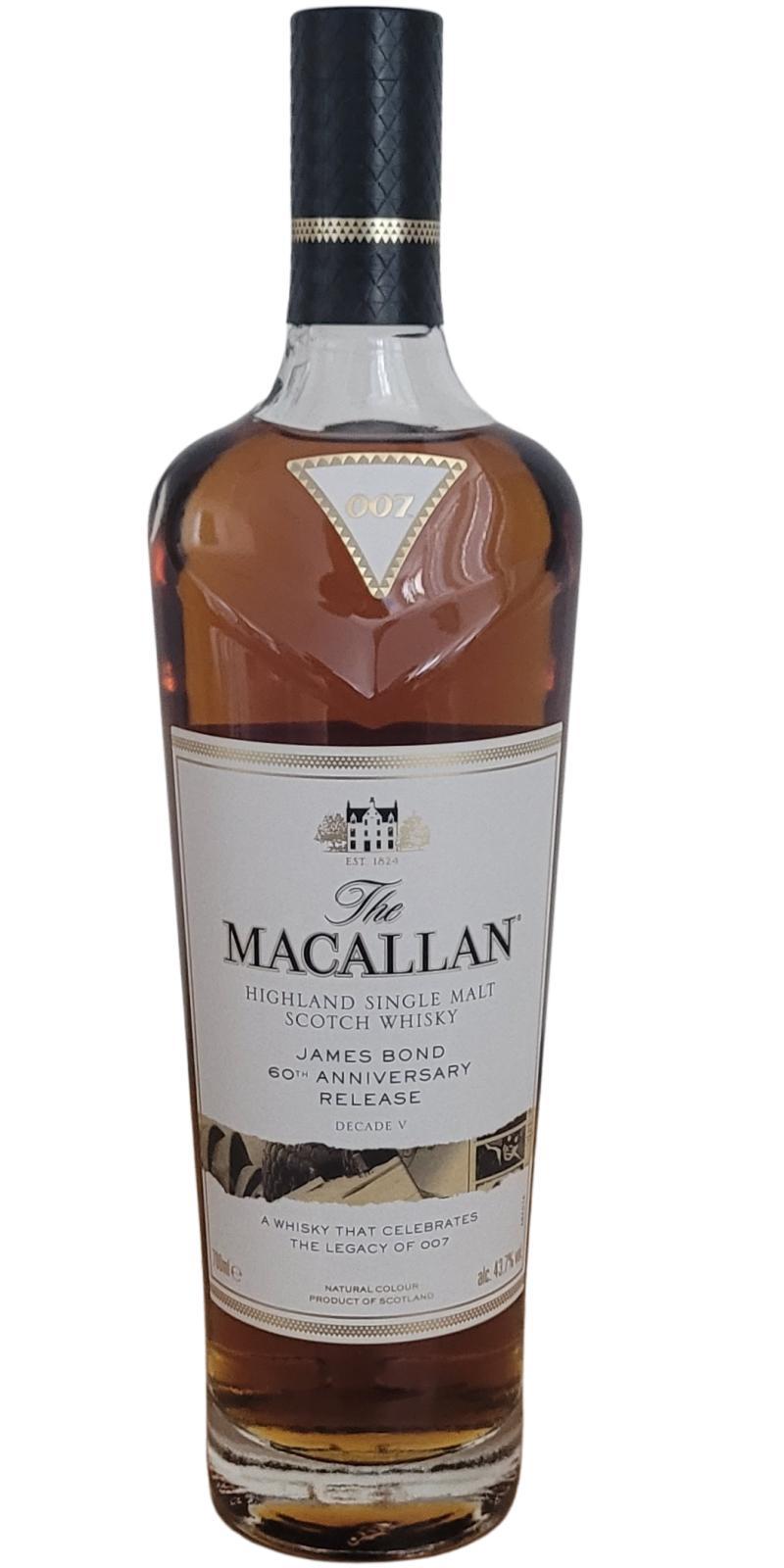 Macallan Decade V  James Bond 60th Anniversary Release