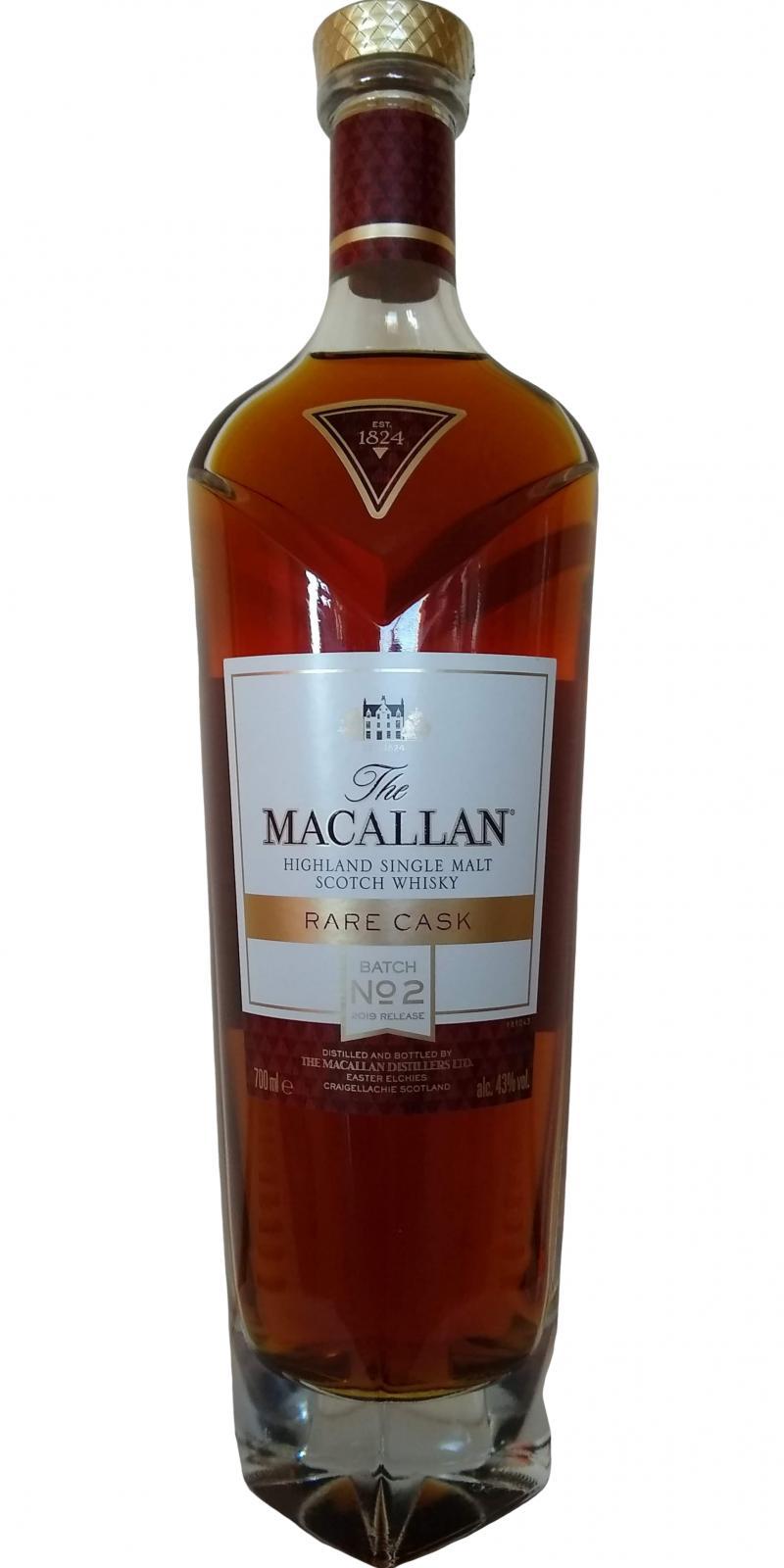 Macallan Rare Cask      Batch No. 2 - 2019 Release