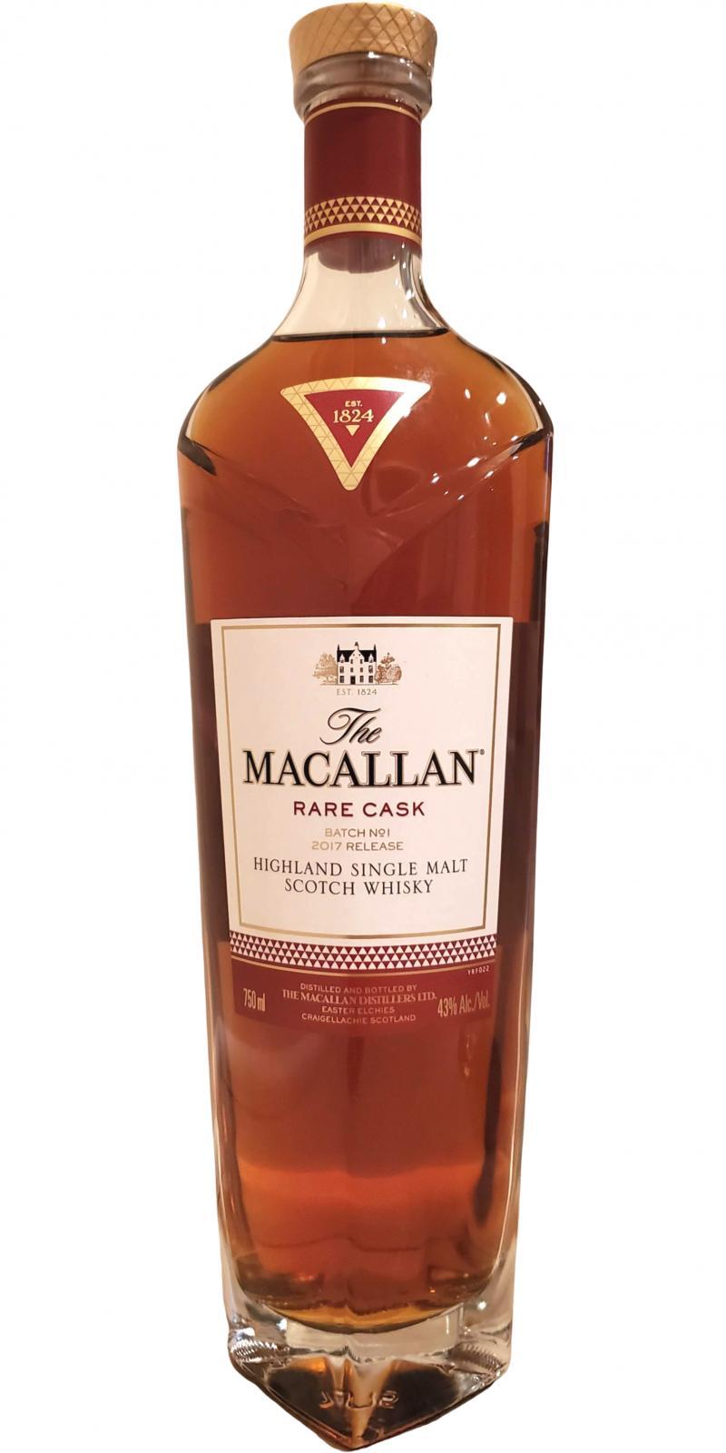 Macallan Rare Cask  Batch No. 1 - 2017 Release