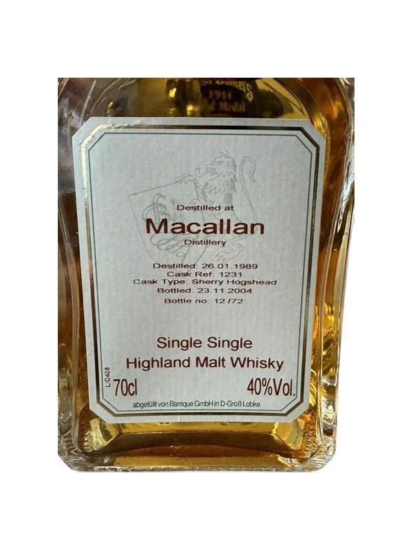 Macallan 1989 Bq