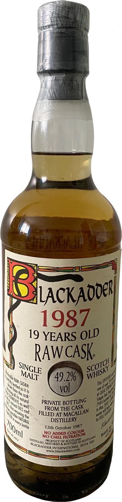 Macallan 1987 BA  Raw Cask