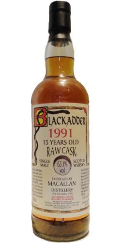 Macallan 1991 BA  Raw Cask