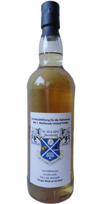 Macallan 1997 C&S  Sonderabfüllung für die Teilnehmer des 1. Maltheads United Tre