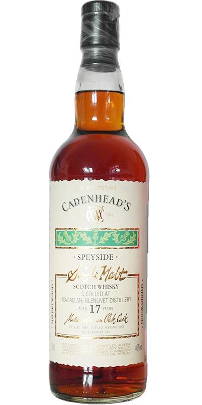 Macallan 1987 CA  Original Collection