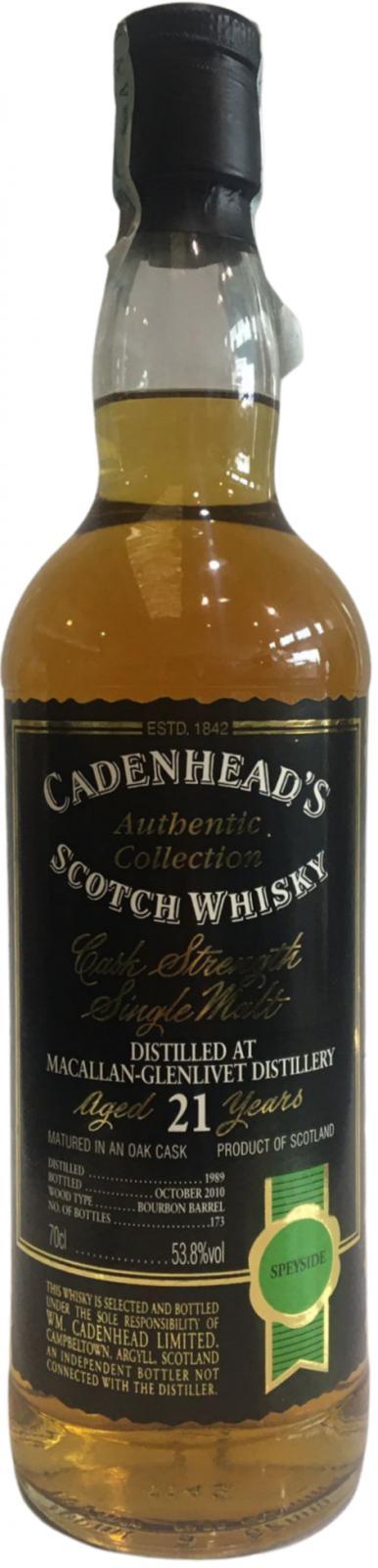 Macallan 1989 CA  Authentic Collection