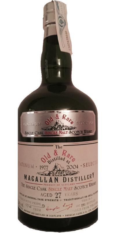 Macallan 1977 DL  Old & Rare - The Platinum Selection