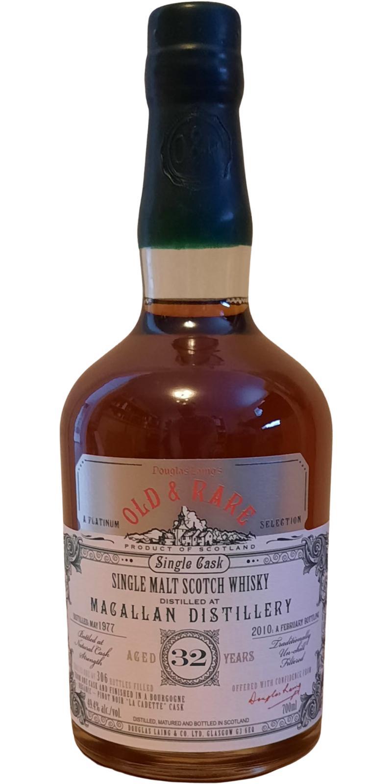 Macallan 1977 DL  Old & Rare - The Platinum Selection