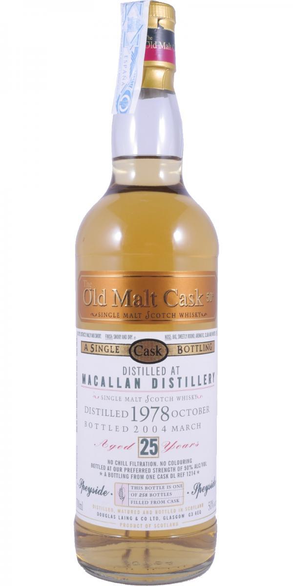 Macallan 1978 DL  The Old Malt Cask