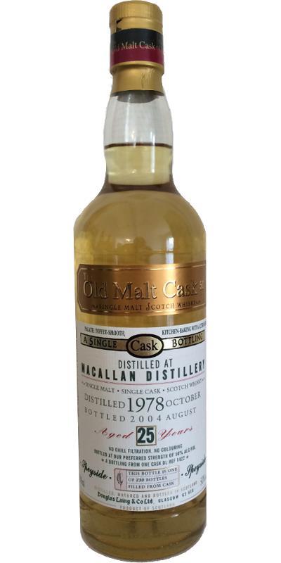 Macallan 1978 DL  The Old Malt Cask
