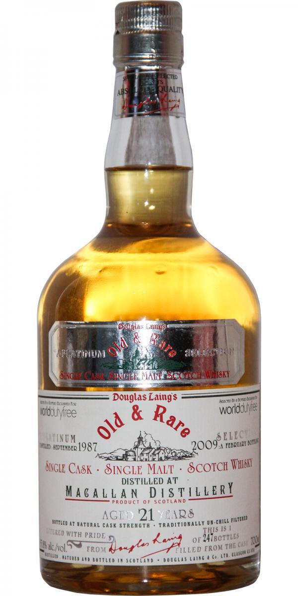 Macallan 1987 DL  Old & Rare - The Platinum Selection