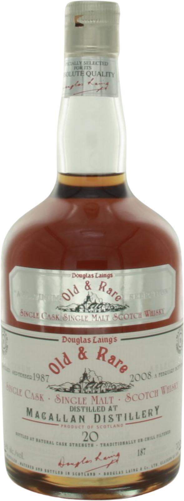 Macallan 1987 DL  Old & Rare - The Platinum Selection