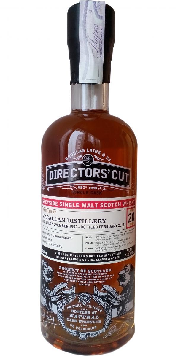 Macallan 1992 DL  Directors' Cut