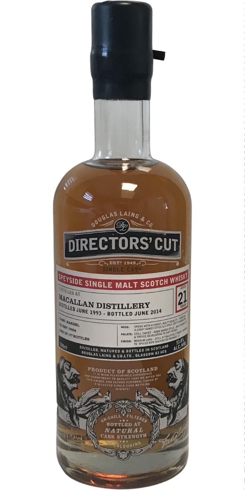 Macallan 1993 DL  Directors' Cut