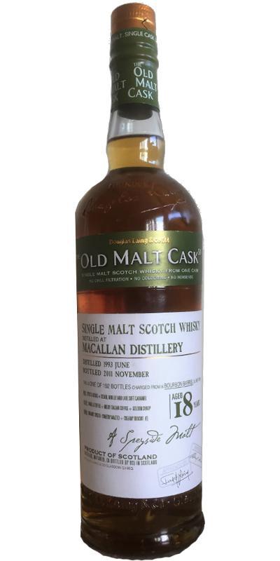 Macallan 1993 DL  The Old Malt Cask