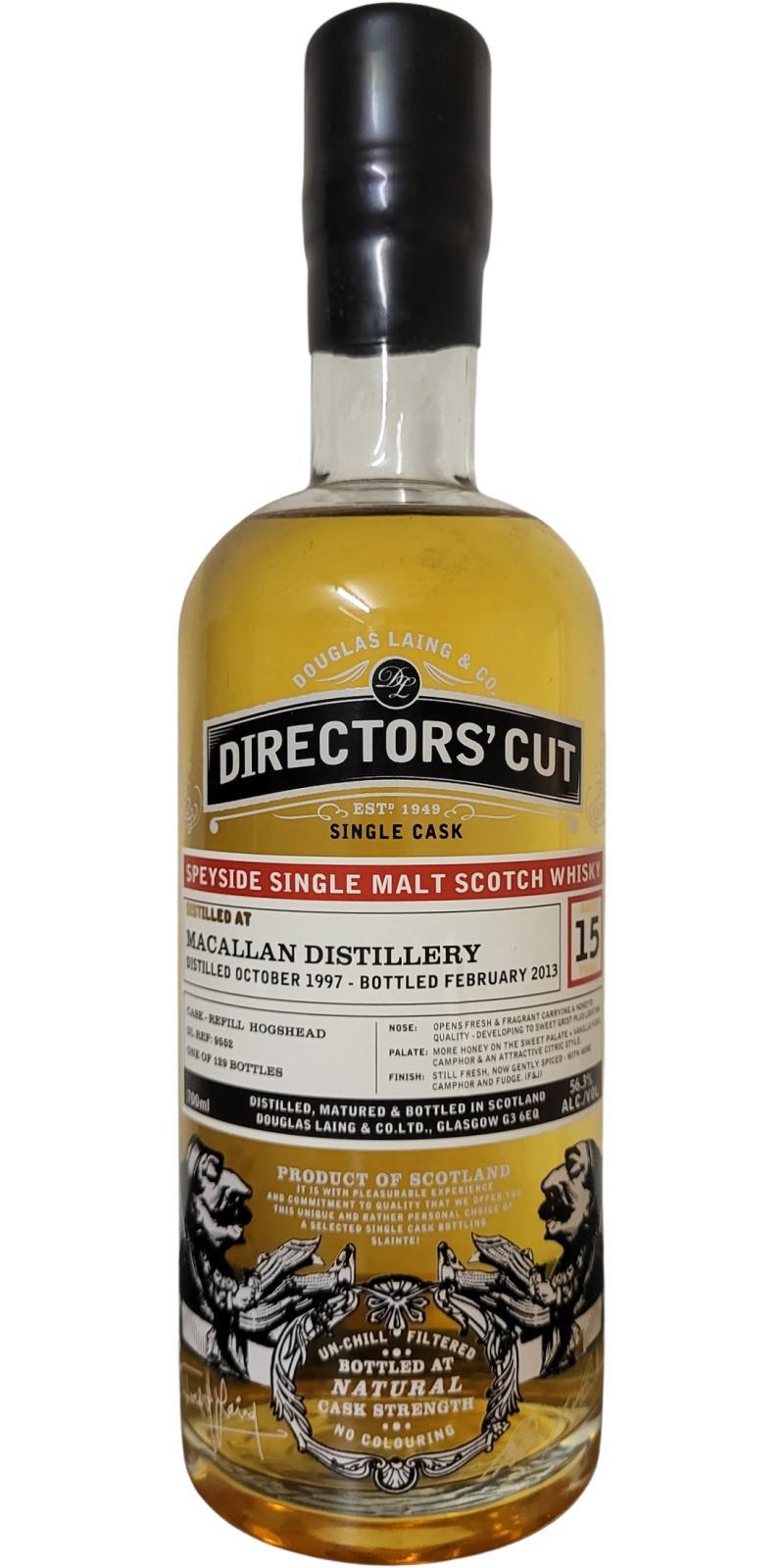 Macallan 1997 DL  Directors' Cut