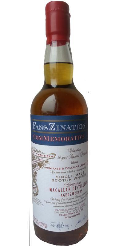 Macallan Commemorative - 20th Anniversary Bottling DL  FassZination