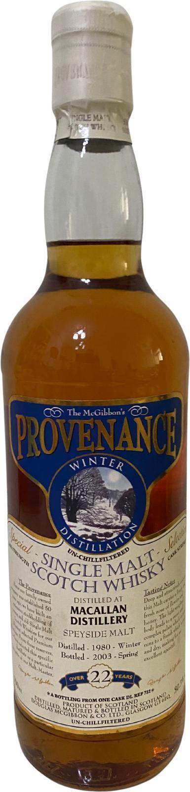 Macallan 1980 McG  McGibbon's Provenance