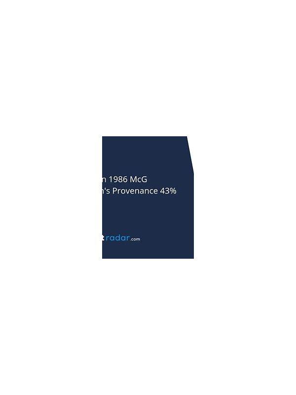 Macallan 1986 McG  McGibbon's Provenance