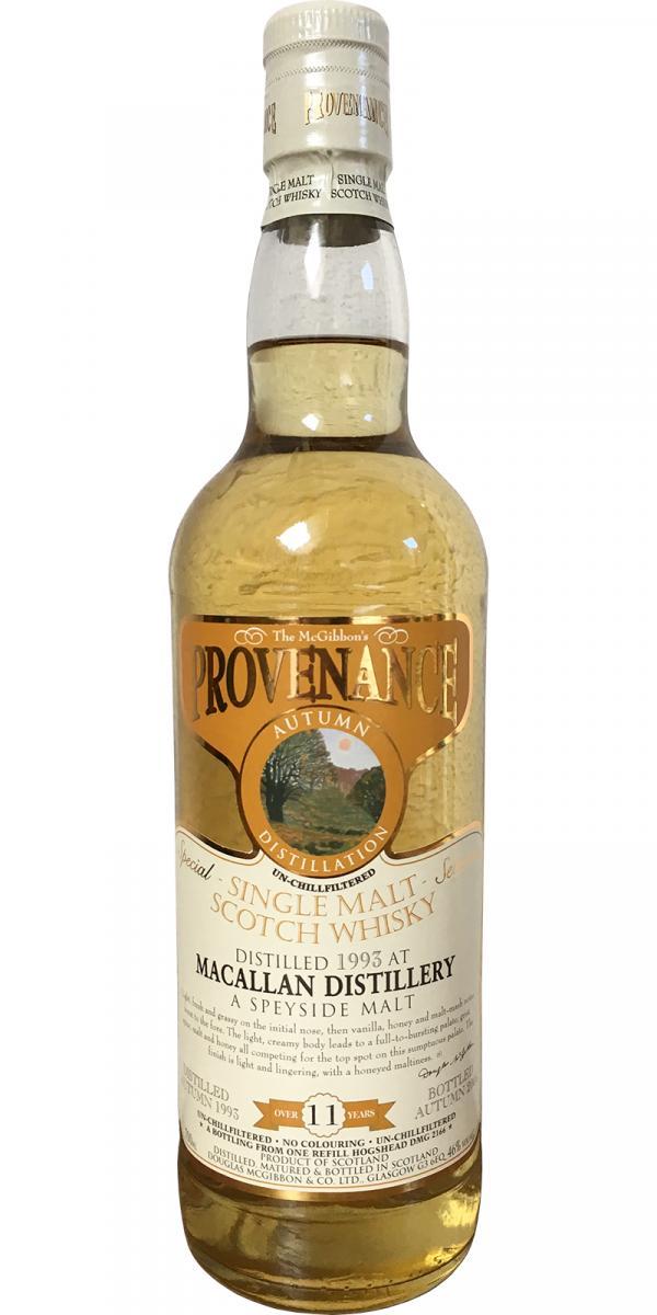 Macallan 1993 McG  McGibbon's Provenance