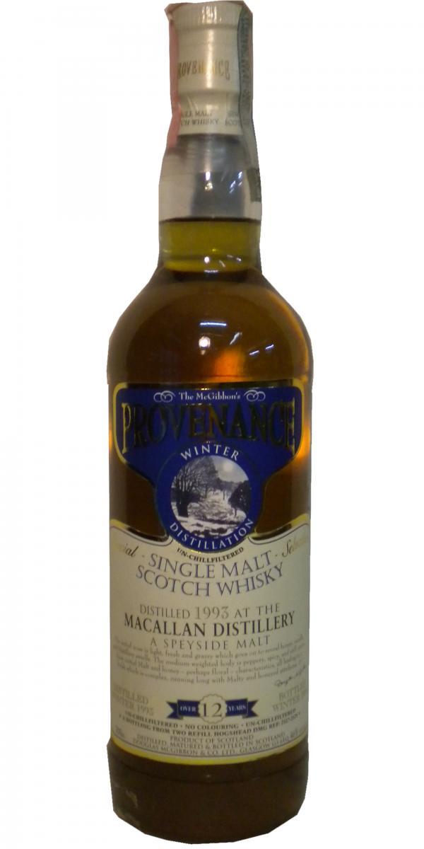 Macallan 1993 McG  McGibbon's Provenance