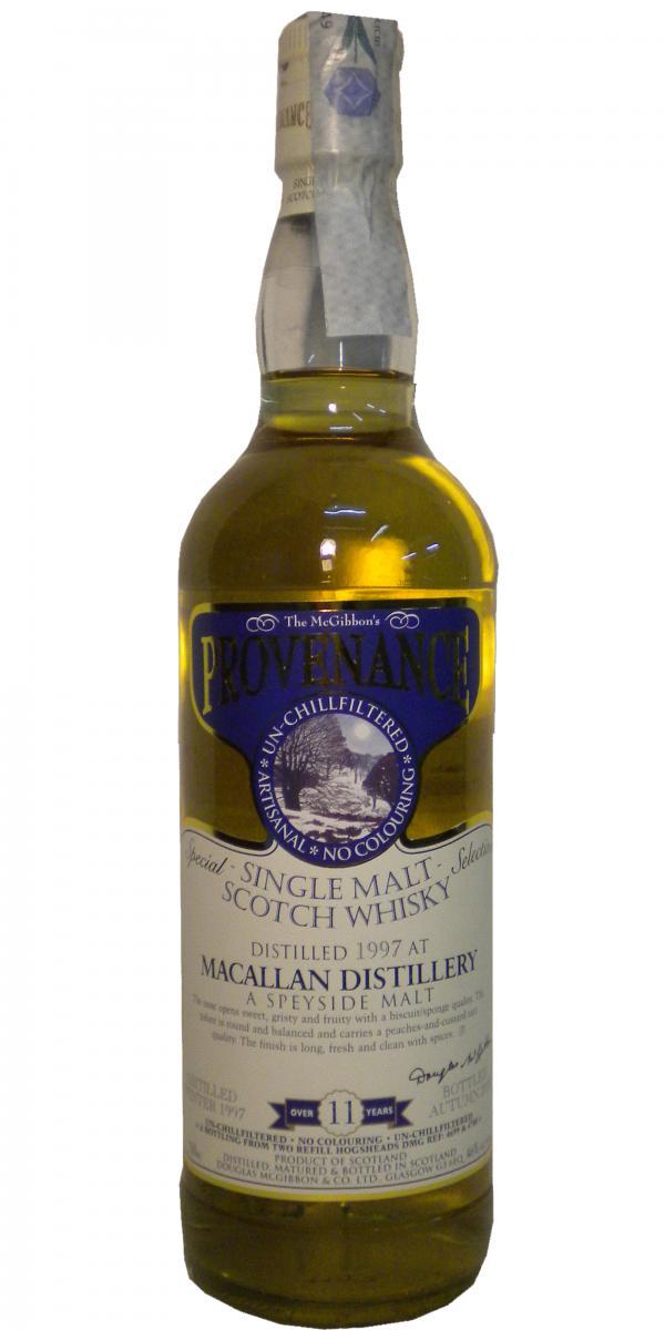 Macallan 1997 McG  McGibbon's Provenance