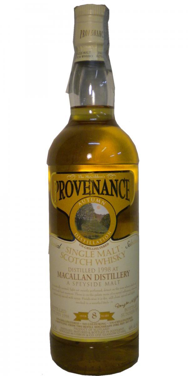 Macallan 1998 McG  McGibbon's Provenance