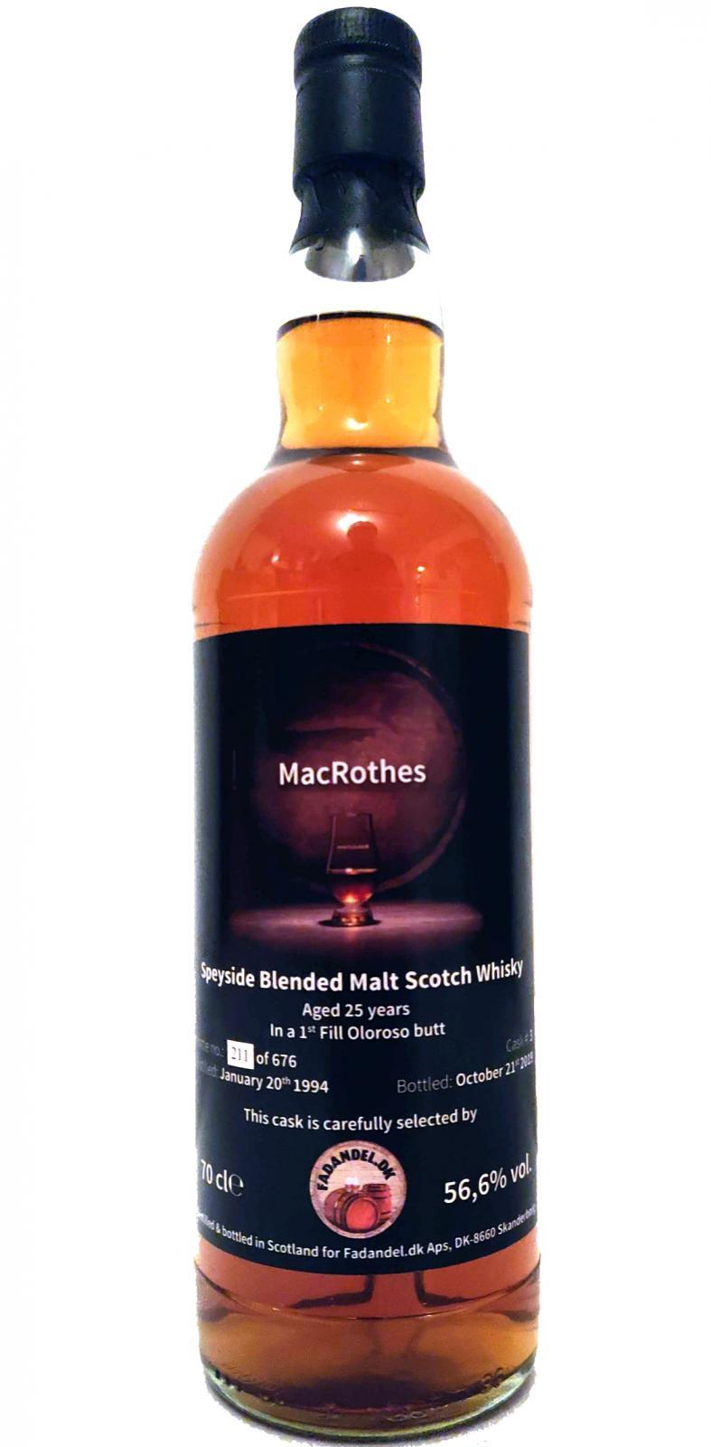 MacRothes 1994 F.dk  Speyside Blended Malt