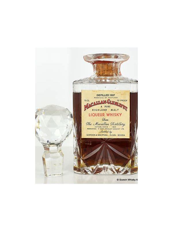 Macallan 10-year-old GM  All Malt Scotch Whisky - Crystal Decanter