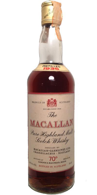 Macallan 1936 GM  70° Proof