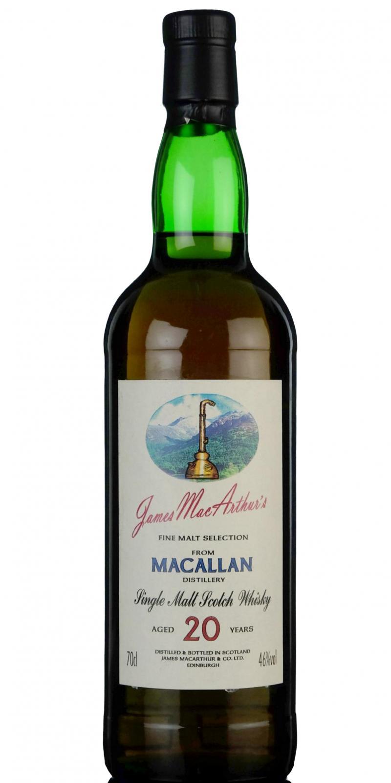 Macallan 20-year-old JM  Fine Malt Selection
