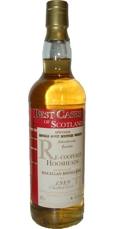Macallan 1989 JB  Best Casks of Scotland
