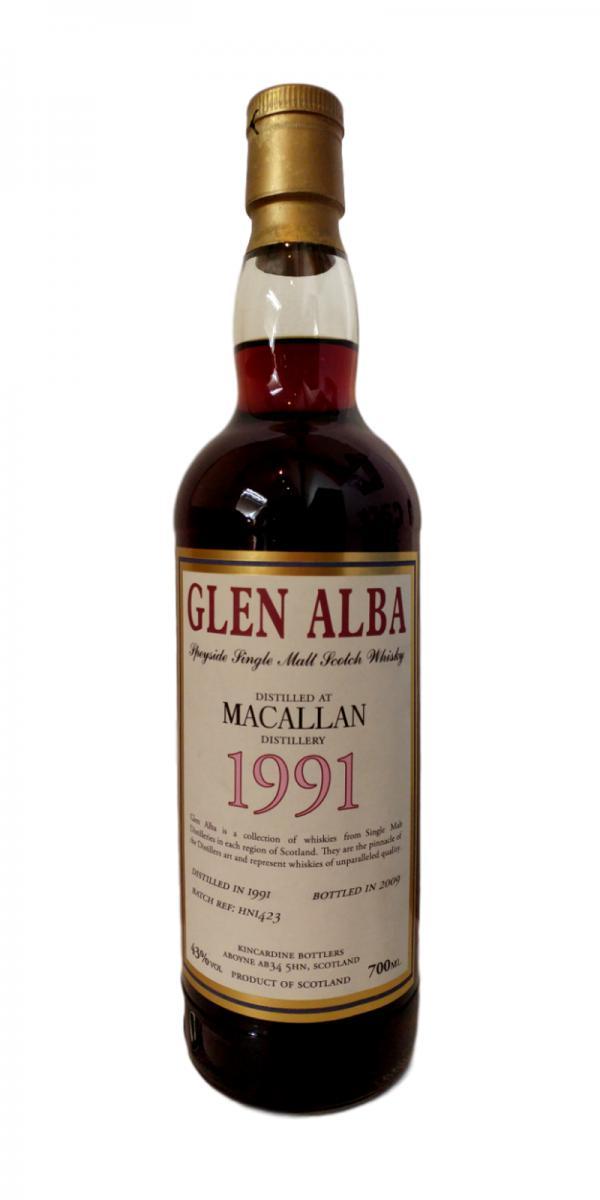 Macallan 1991 Kin  Glen Alba